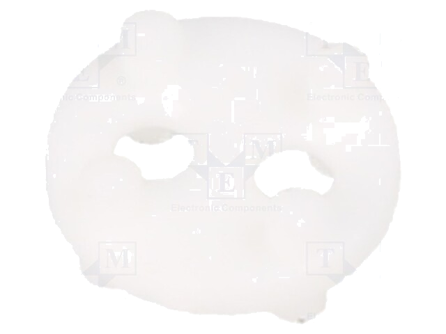 Afstandbus; LED; Øext: 6,4mm; ØLED: 3mm,5mm; L: 2,5mm; wit; UL94V-2 Afstandbus; LED; Øext: 6,4mm; ØLED: 3mm,5mm; L: 2,5mm; wit; UL94V-2